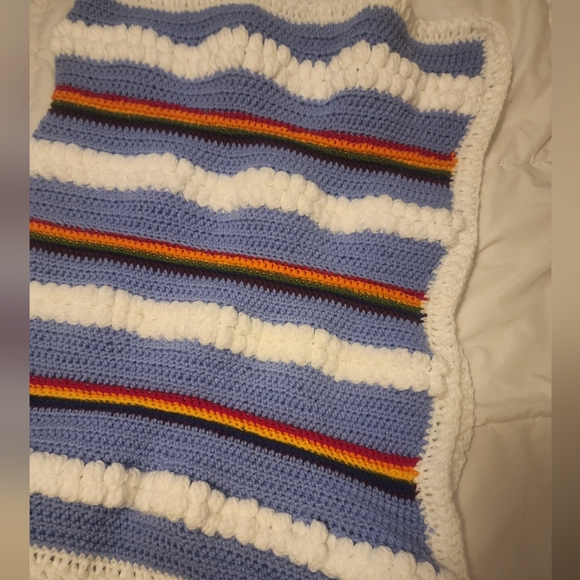 Rainbow Blanket / Rainbow Baby Blanket - Picture 1 of 2